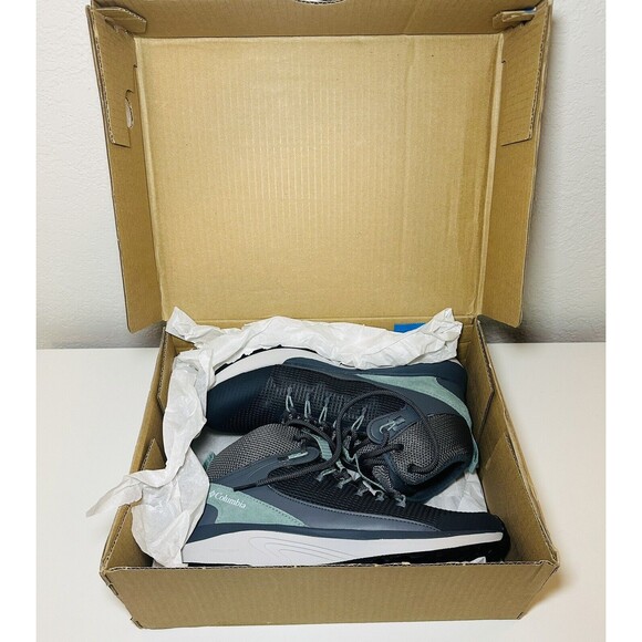 COLUMBIA Trailstorm Mid Waterproof Graphite Green Outdoor Shoe Women's 10.5 NEW - Picture 9 of 10